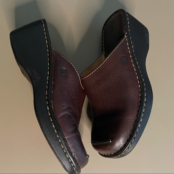 Born mules Soft Leather upper Brown size 8 - Picture 8 of 8